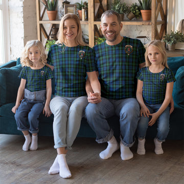 Lyon Tartan T-Shirt with Family Crest