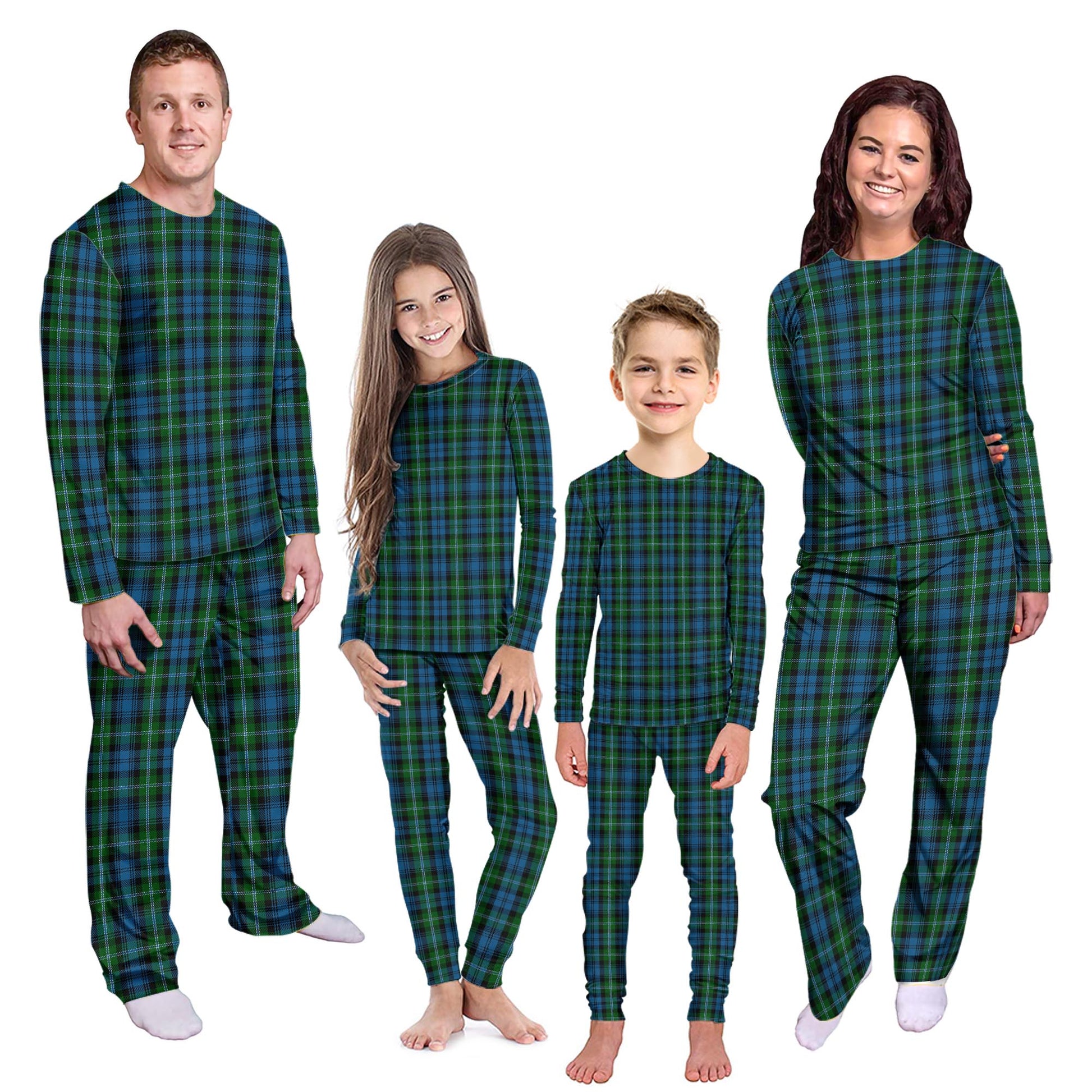 Lyon Tartan Pajamas Family Set Kid - Tartan Vibes Clothing