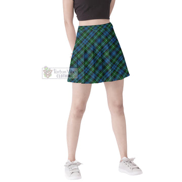 Lyon Tartan Women's Plated Mini Skirt Cross Style Female - Tartan Vibes Clothing