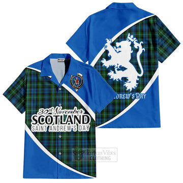 Lyon Family Crest Tartan Hawaiian Shirt Celebrate Saint Andrew's Day in Style Kid - Tartan Vibes Clothing