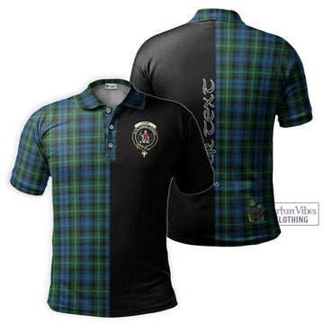 Lyon Tartan Polo Shirt with Family Crest and Half Of Me Style Kid - Tartan Vibes Clothing
