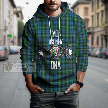 Lyon Tartan Hoodie with Family Crest DNA In Me Style Pullover Hoodie - Tartan Vibes Clothing