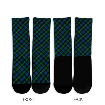 Lyon Tartan Crew Socks Cross Style - Tartan Vibes Clothing