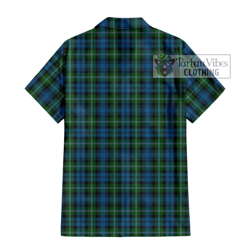 Lyon Tartan Hawaiian Shirt with Family Crest DNA In Me Style - Tartan Vibes Clothing