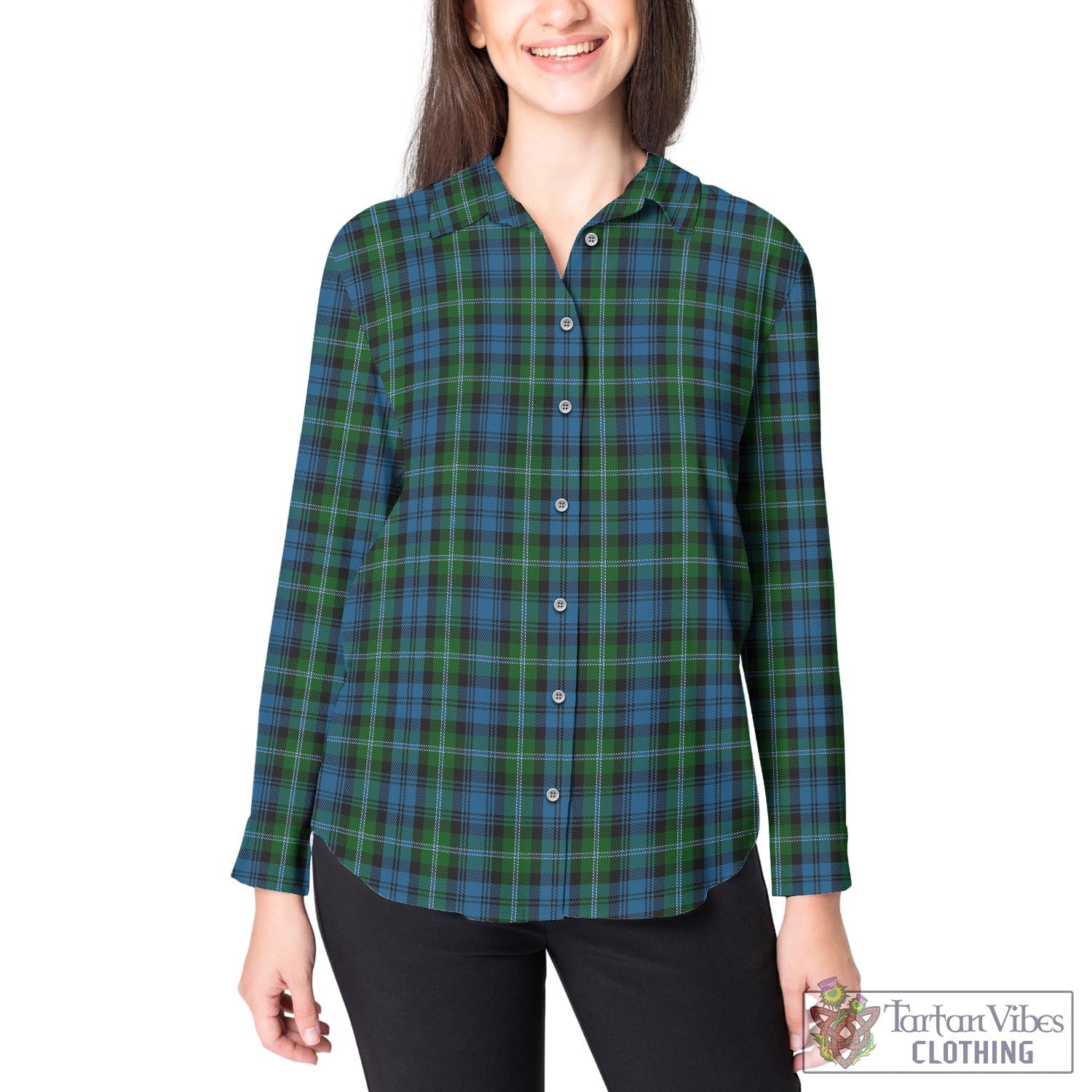 Lyon Tartan Women's Casual Shirt - Tartan Vibes Clothing