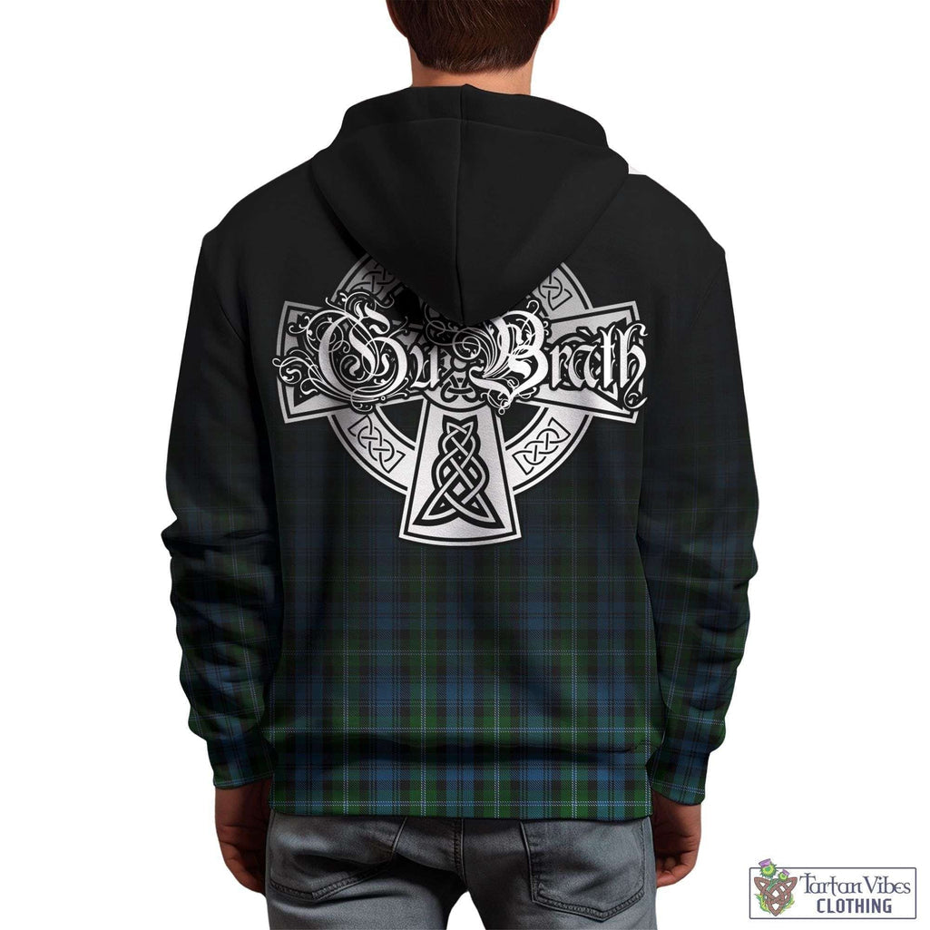 Lyon Tartan Hoodie Featuring Alba Gu Brath Family Crest Celtic Inspired - Tartan Vibes Clothing