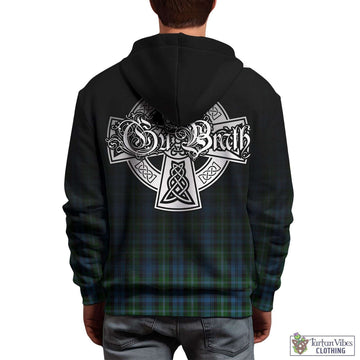 Lyon Tartan Hoodie Featuring Alba Gu Brath Family Crest Celtic Inspired - Tartan Vibes Clothing
