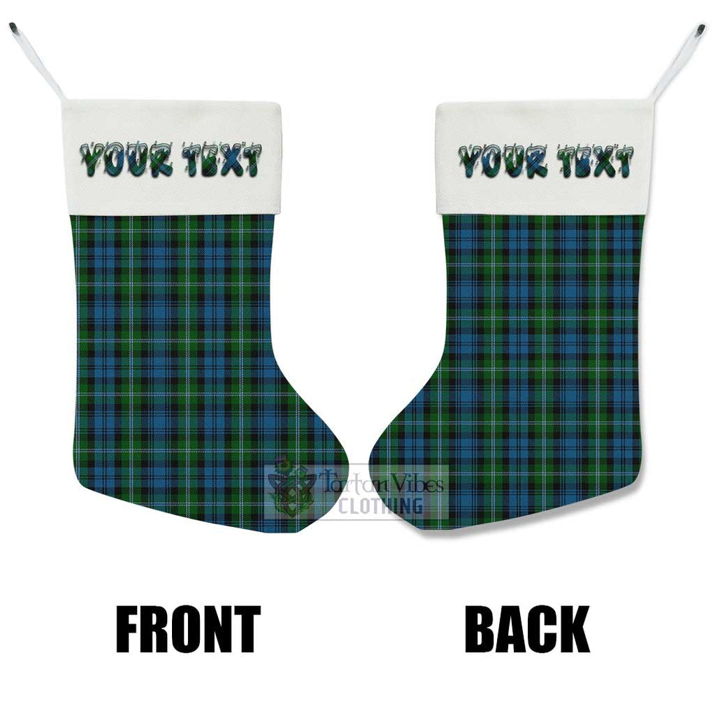 Lyon Tartan Christmas Stocking with Personalized Text - Tartan Vibes Clothing