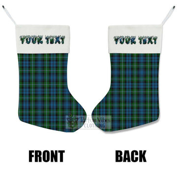 Lyon Tartan Christmas Stocking with Personalized Text - Tartan Vibes Clothing