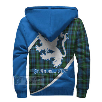 Lyon Family Crest Tartan Sherpa Hoodie Celebrate Saint Andrew's Day in Style - Tartan Vibes Clothing