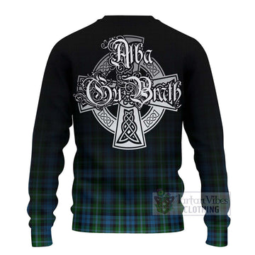 Lyon Tartan Ugly Sweater Featuring Alba Gu Brath Family Crest Celtic Inspired - Tartan Vibes Clothing