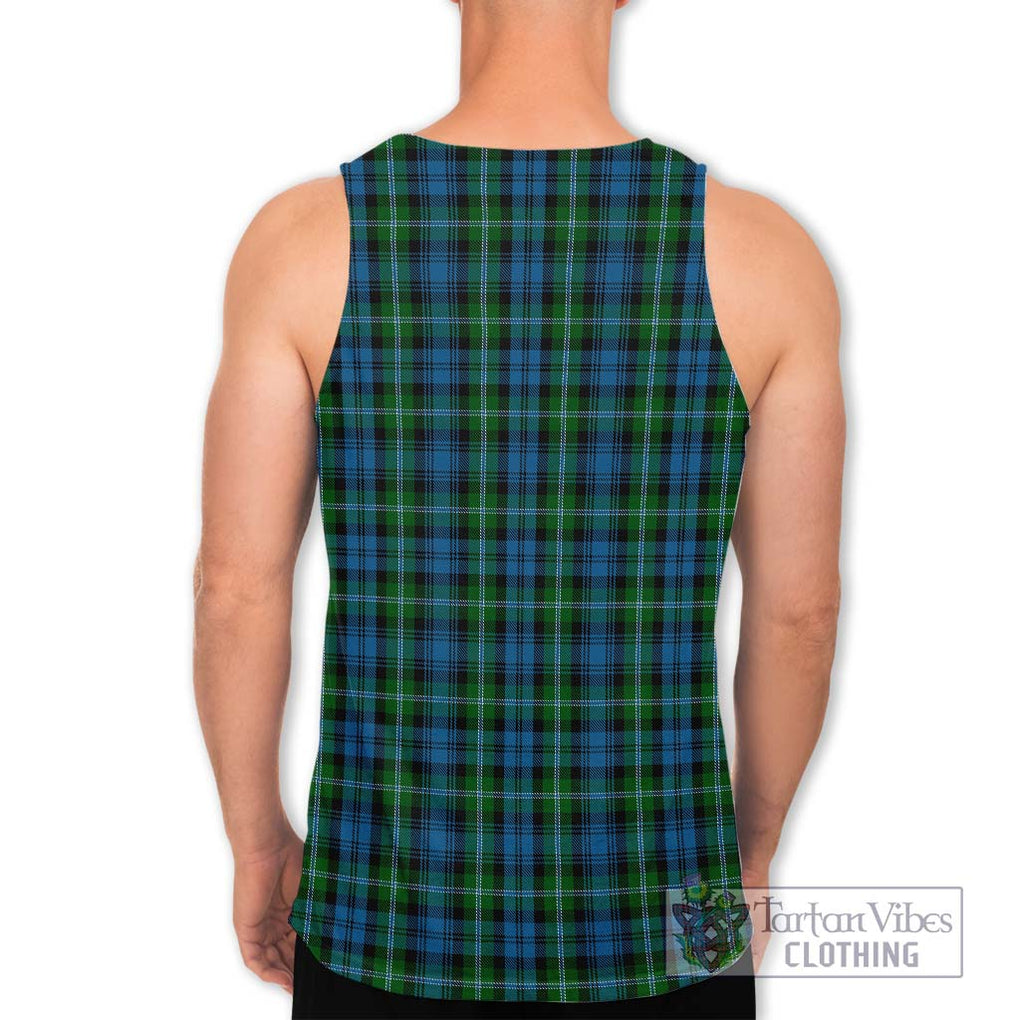 Lyon Tartan Men's Tank Top with Family Crest DNA In Me Style - Tartan Vibes Clothing