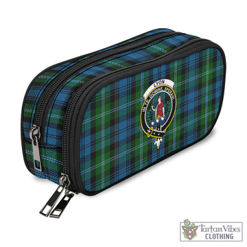 Lyon Tartan Pen and Pencil Case with Family Crest - Tartan Vibes Clothing