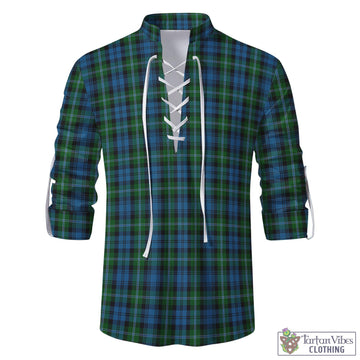 Lyon Tartan Men's Scottish Traditional Jacobite Ghillie Kilt Shirt - Tartan Vibes Clothing