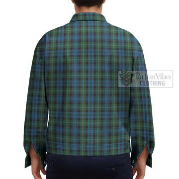 Lyon Tartan Unisex Lapel Cotton Jacket - Tartan Vibes Clothing