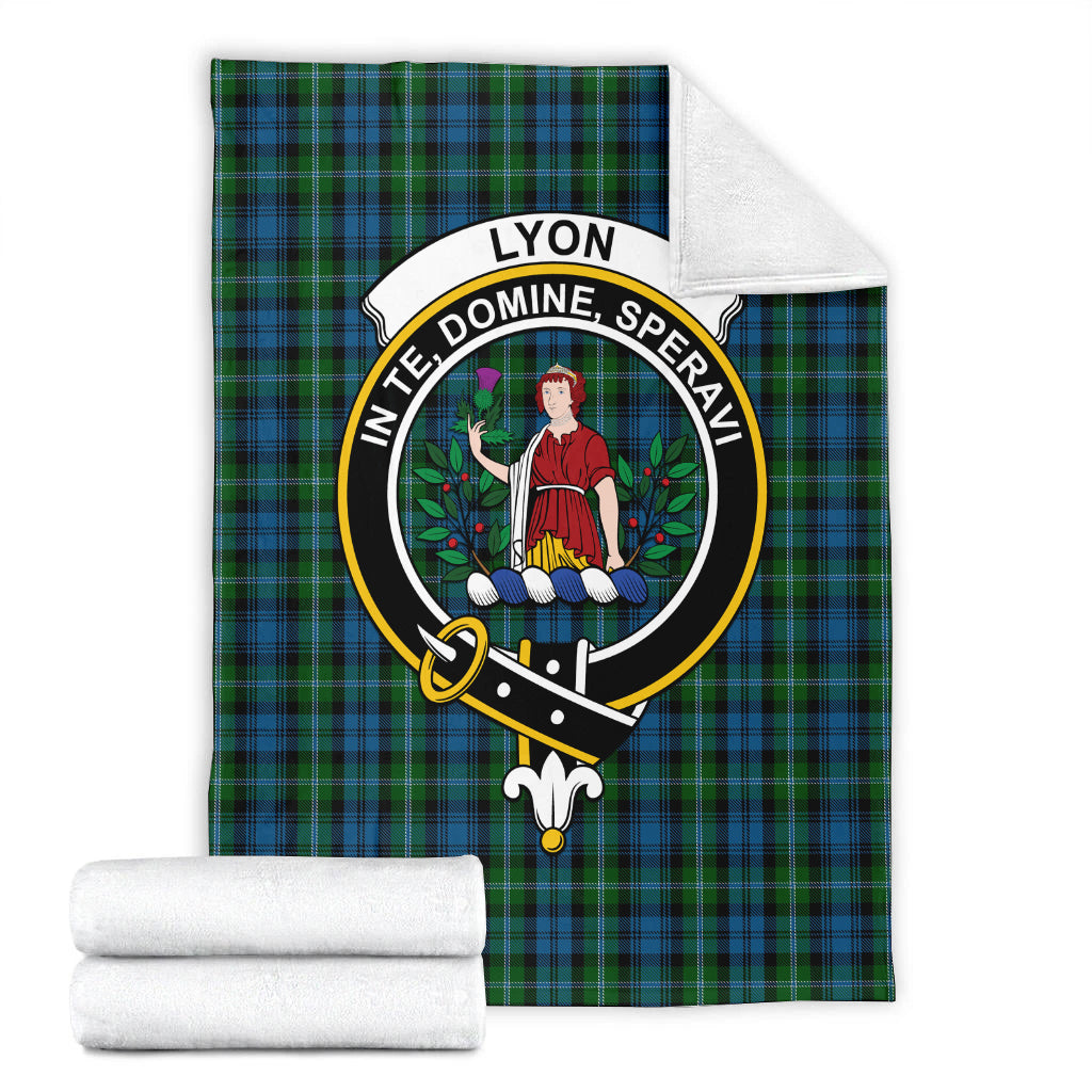 Lyon Tartan Blanket with Family Crest - Tartan Vibes Clothing