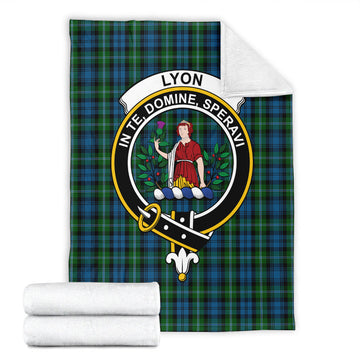 Lyon Tartan Blanket with Family Crest - Tartan Vibes Clothing