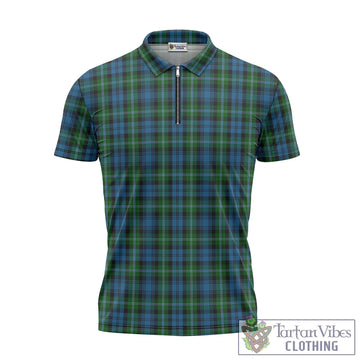Lyon Tartan Zipper Polo Shirt - Tartan Vibes Clothing