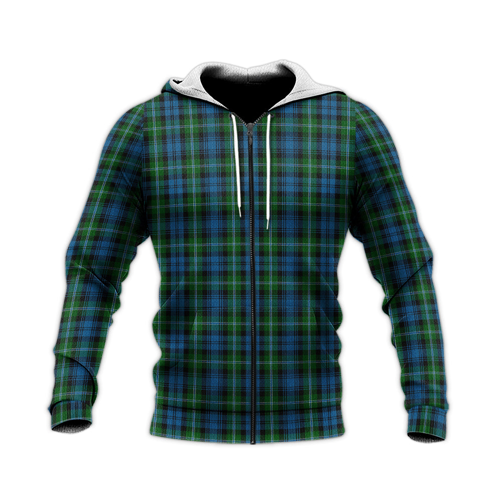 Lyon Tartan Knitted Hoodie - Tartan Vibes Clothing