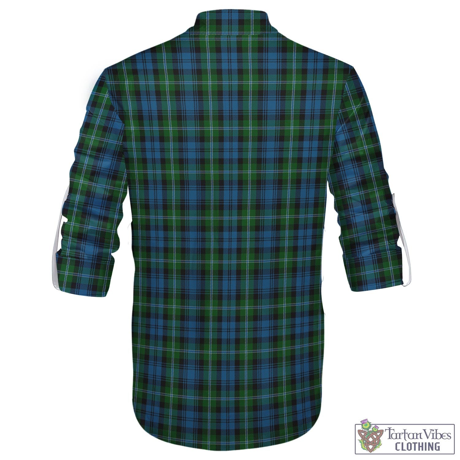 Lyon Tartan Men's Scottish Traditional Jacobite Ghillie Kilt Shirt - Tartan Vibes Clothing