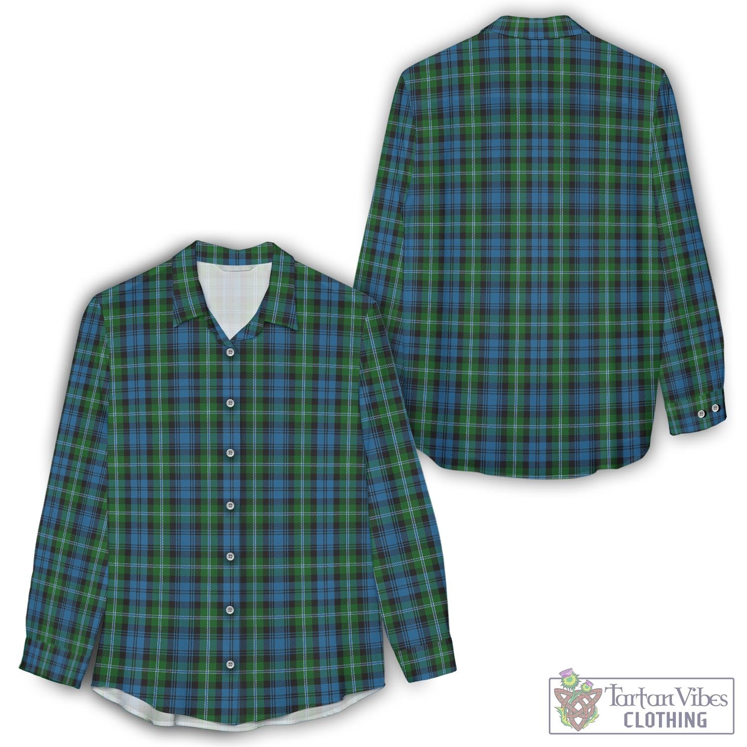 Lyon Tartan Women's Casual Shirt - Tartan Vibes Clothing