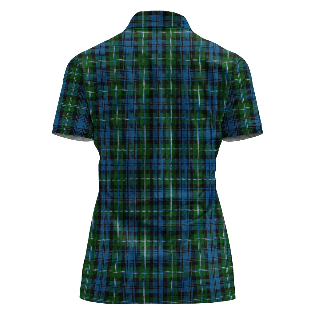 lyon-tartan-polo-shirt-with-family-crest-for-women