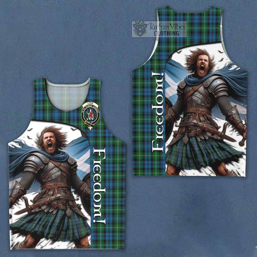 Lyon Crest Tartan Men's Tank Top Inspired by the Freedom of Scottish Warrior - Tartan Vibes Clothing