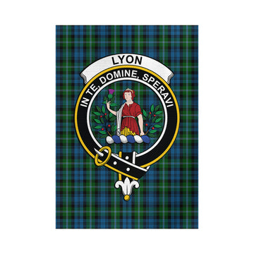 Lyon Tartan Flag with Family Crest - Tartan Vibes Clothing
