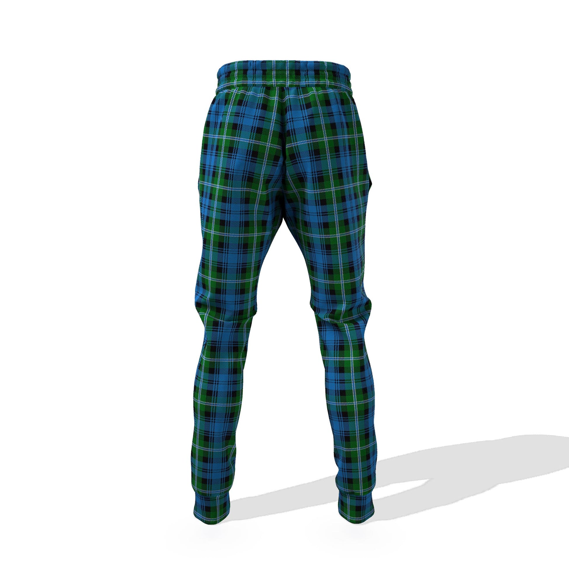 Lyon Tartan Joggers Pants with Family Crest 6XL - Tartan Vibes Clothing