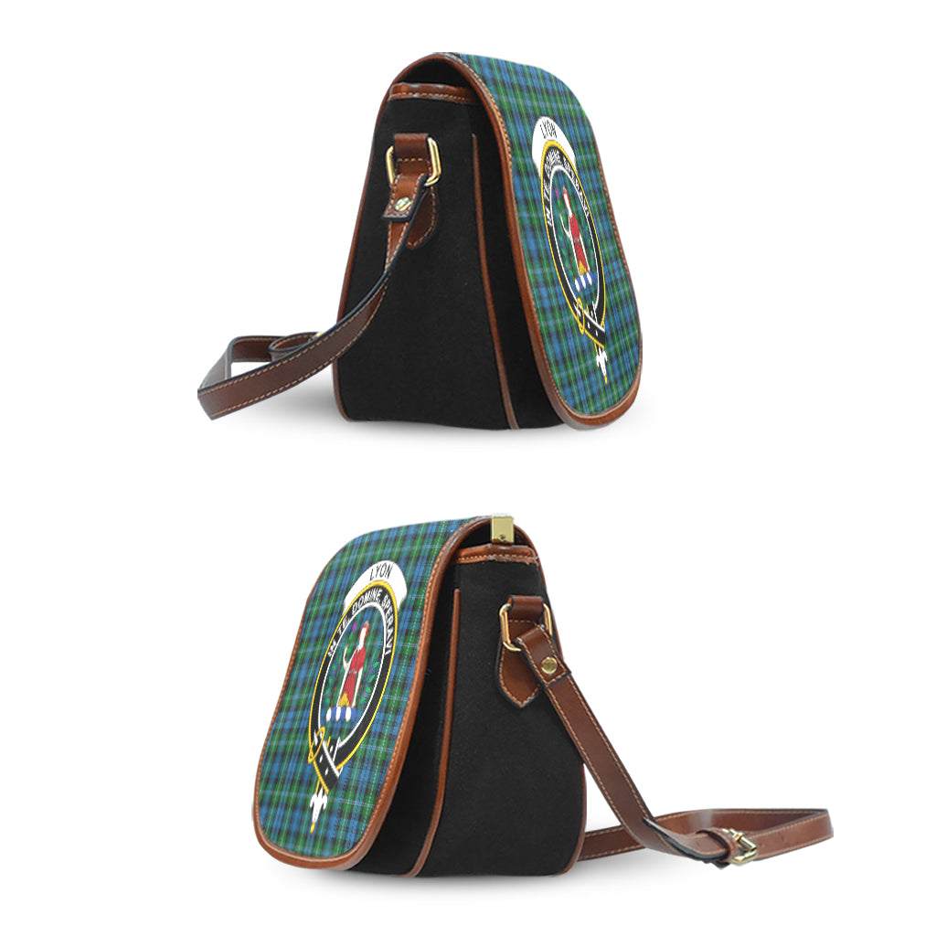 Lyon Tartan Saddle Bag with Family Crest - Tartan Vibes Clothing