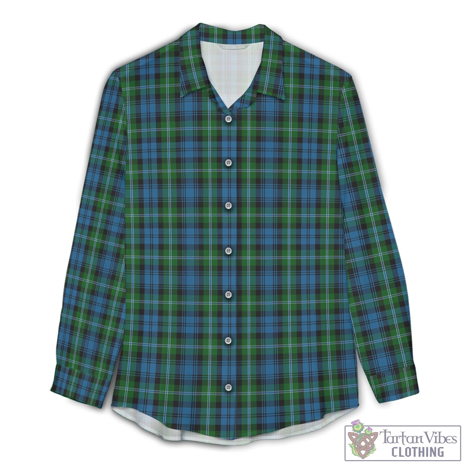 Lyon Tartan Women's Casual Shirt - Tartan Vibes Clothing
