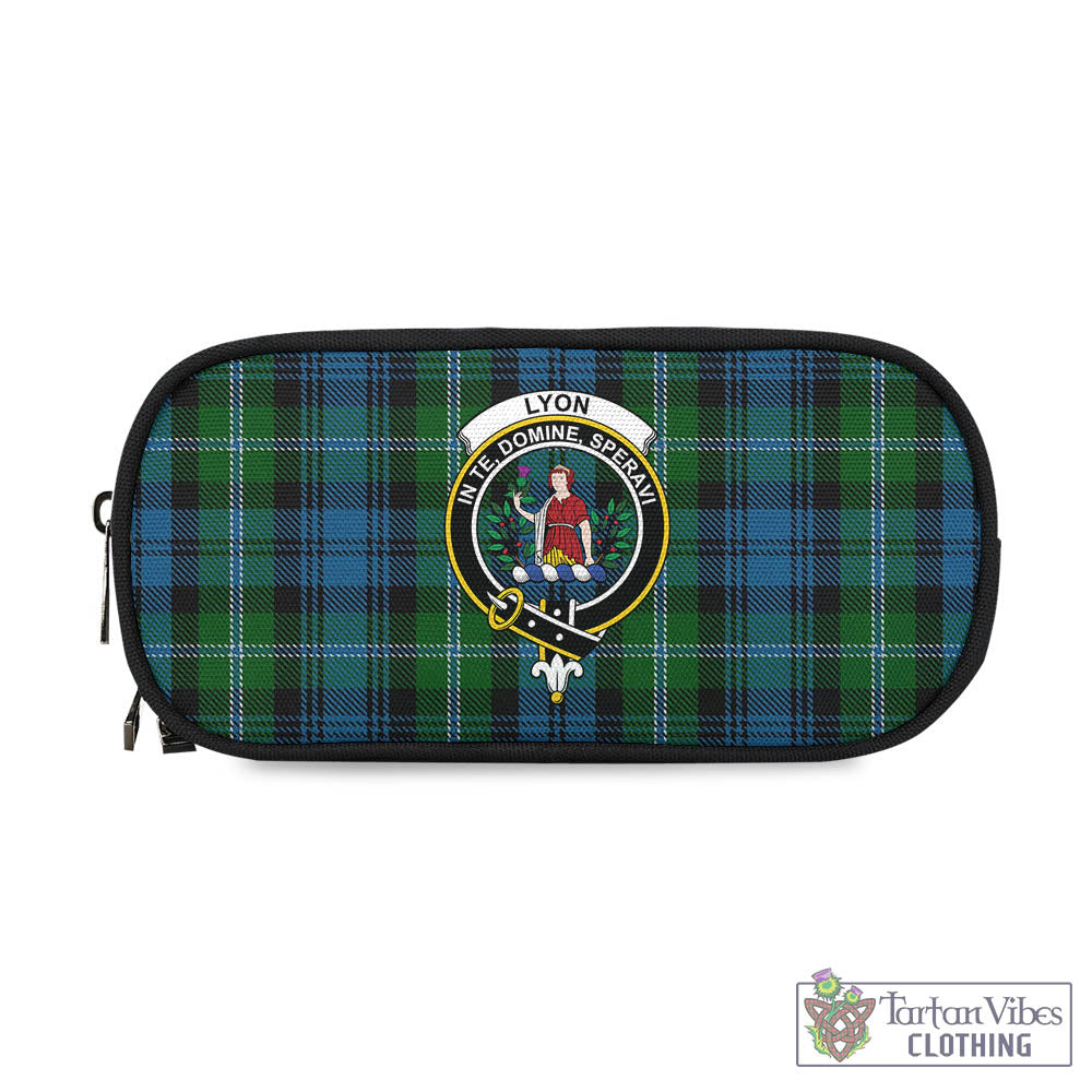 Lyon Tartan Pen and Pencil Case with Family Crest - Tartan Vibes Clothing