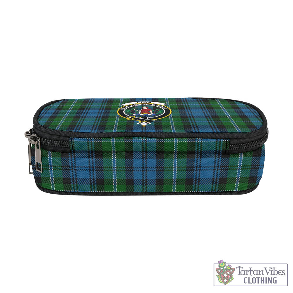 Lyon Tartan Pen and Pencil Case with Family Crest - Tartan Vibes Clothing