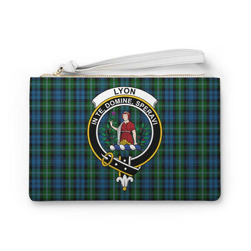 Tartan Vibes Clothing Lyon Family Crest Tartan Clutch Bag