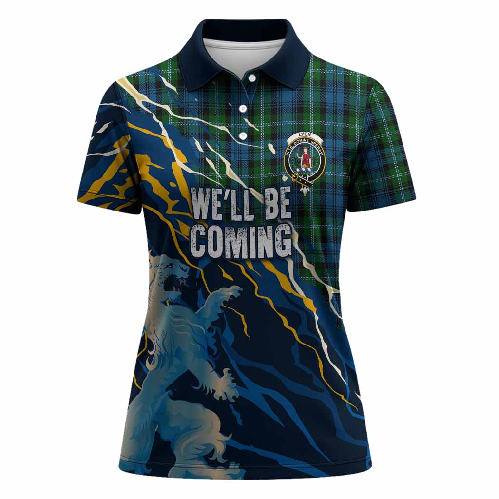 Lyon Scotland Tartan Women Polo Shirt WC2026 Football - We'll Be Coming