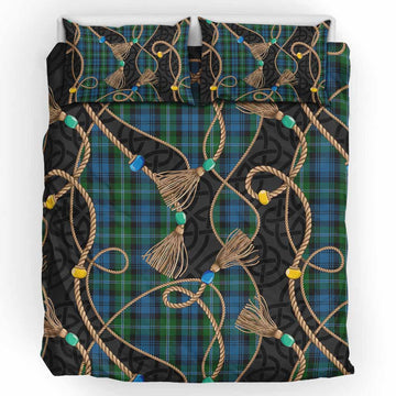 Lyon Scottish Tartan Twisted Ropes Stylized Bedding Set UK Bedding Set UK King 91*87 inch - Tartan Vibes Clothing