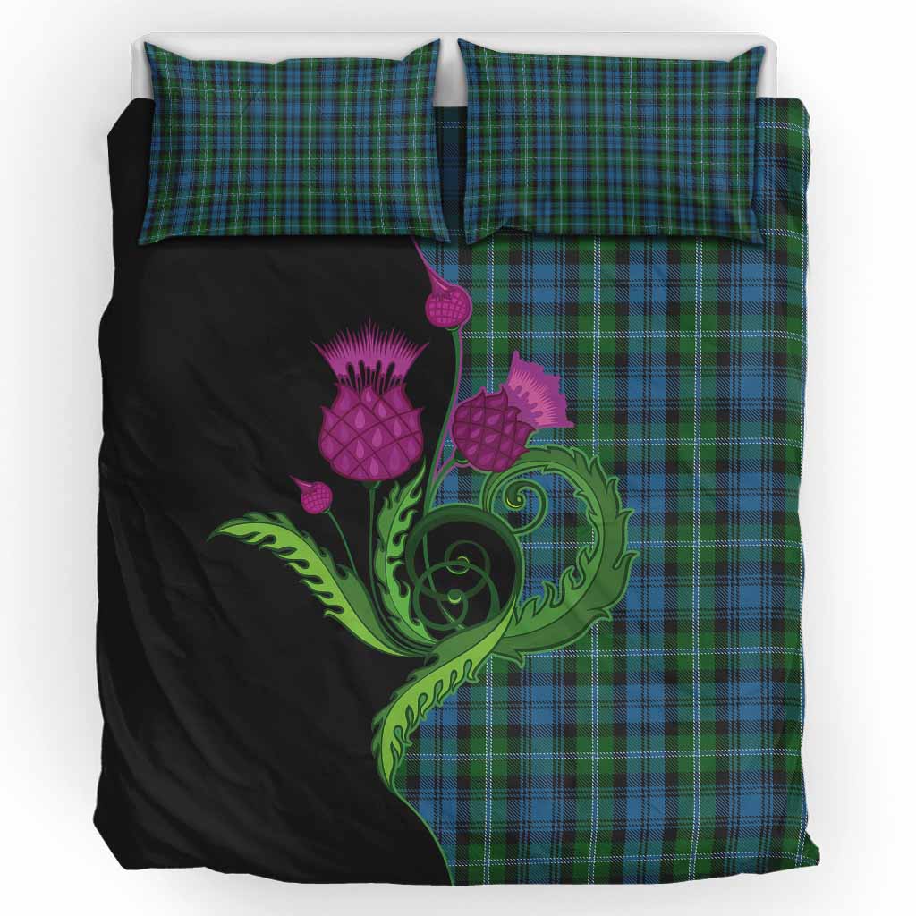 Lyon Tartan Bedding Set Traditional Scottish Thistle UK Bedding Set UK King 91*87 inch - Tartan Vibes Clothing
