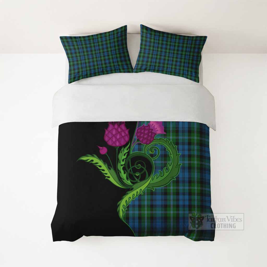 Lyon Tartan Bedding Set Traditional Scottish Thistle - Tartan Vibes Clothing