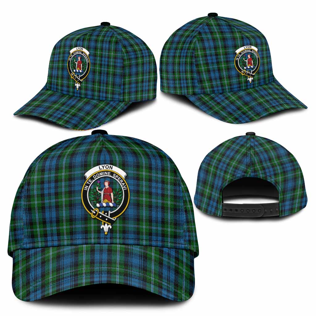Lyon Tartan Classic Cap with Family Crest