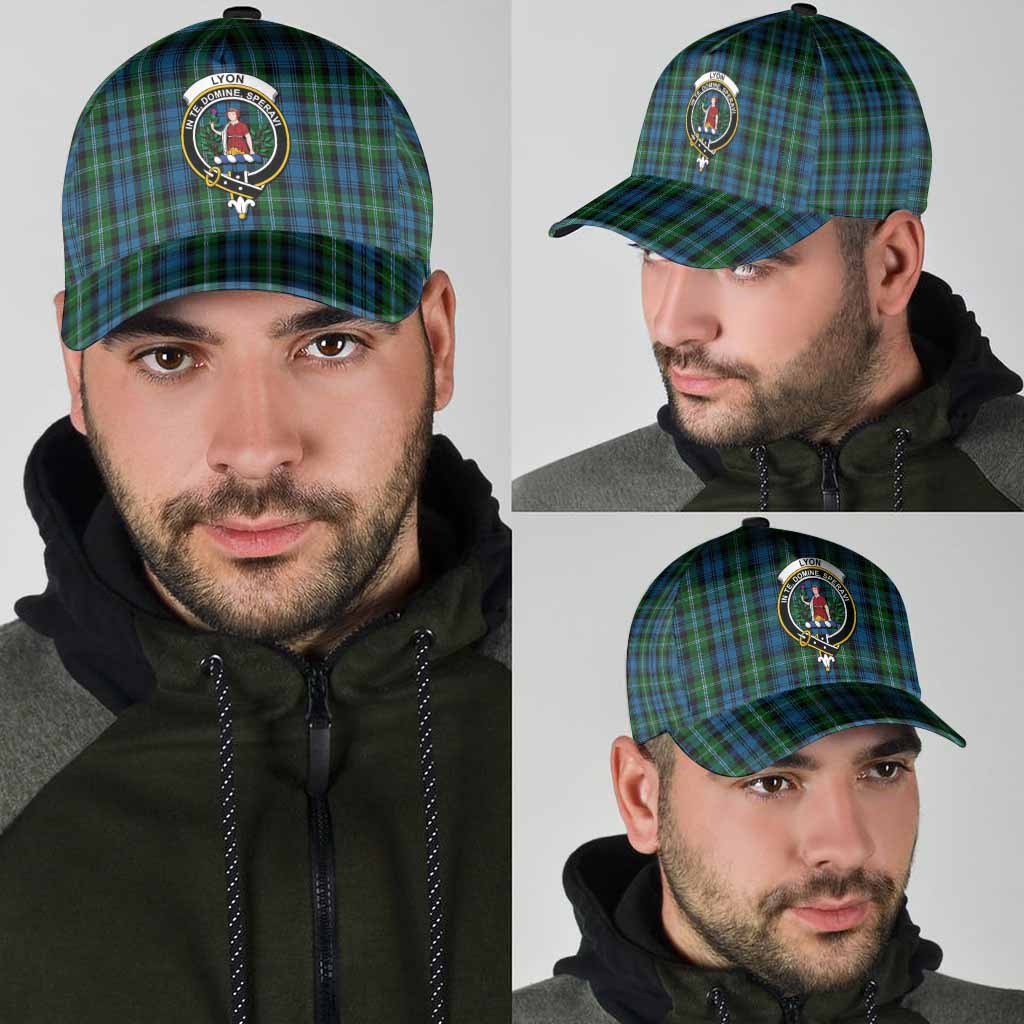 Lyon Tartan Classic Cap with Family Crest
