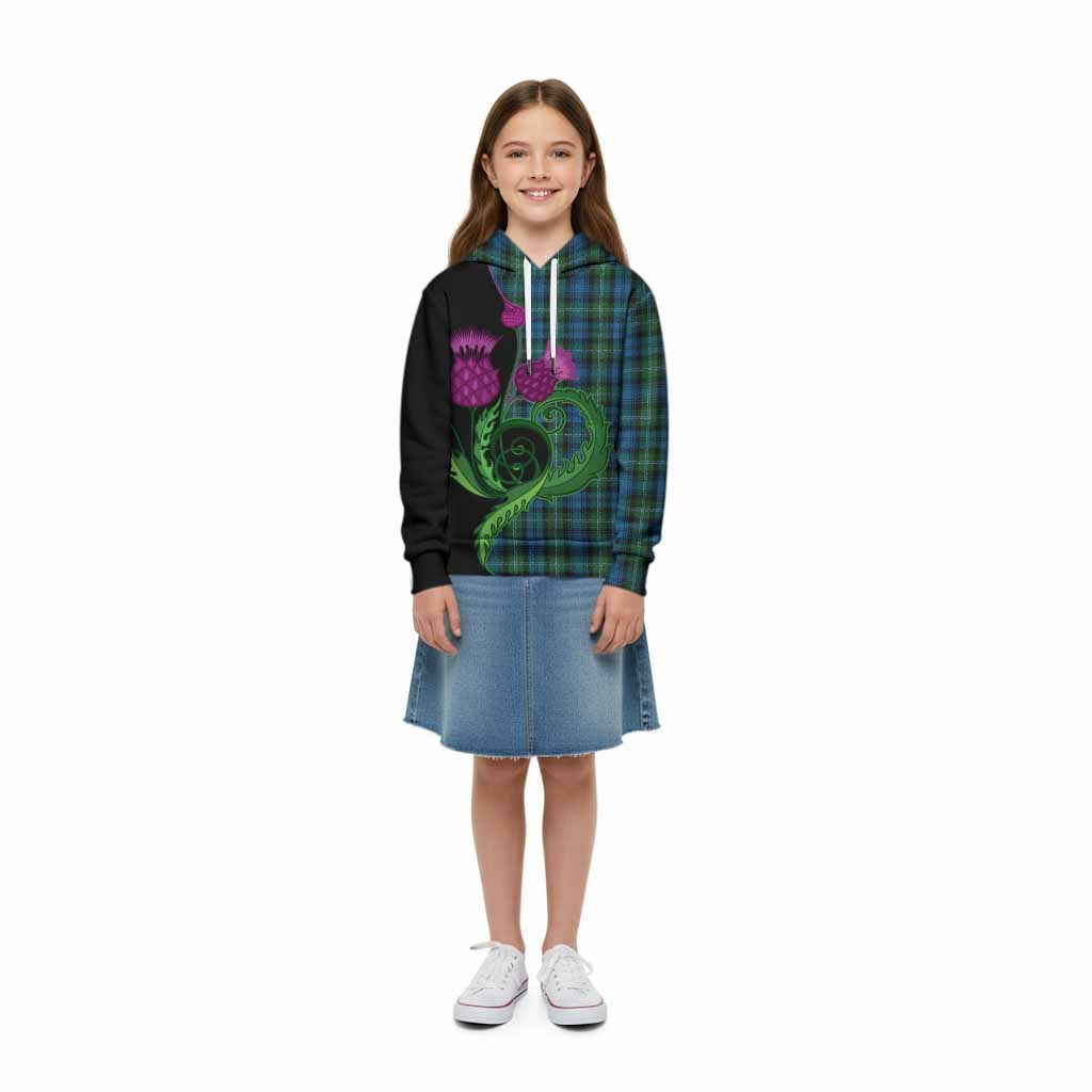 Lyon Tartan Kid Hoodie Traditional Scottish Thistle