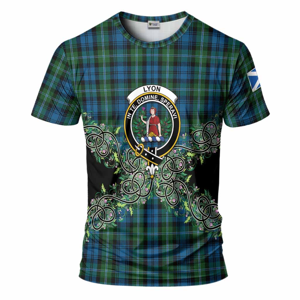 Lyon Tartan T-Shirt Thistle Scottish Spirit