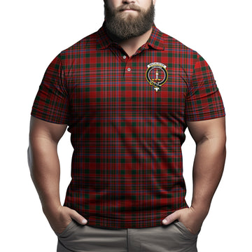 MacAlister Tartan Men's Polo Shirt with Family Crest