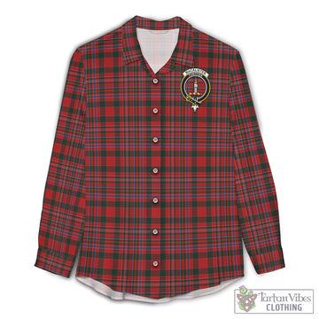 MacAlister Tartan Womens Casual Shirt with Family Crest