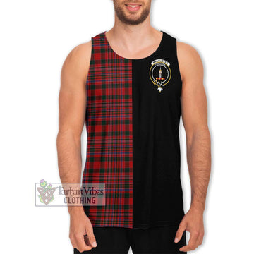 MacAlister (McAlister) Tartan Men's Tank Top with Family Crest and Half Of Me Style Men - Tartanvibesclothing Shop