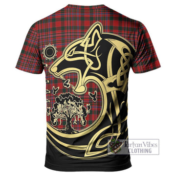 MacAlister (McAlister) Tartan T-Shirt with Family Crest Celtic Wolf Style - Tartan Vibes Clothing