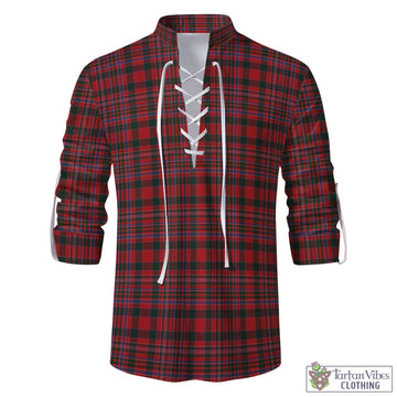 Tartan Vibes Clothing MacAlister Tartan Men's Scottish Traditional Jacobite Ghillie Kilt Shirt