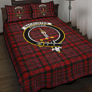 MacAlister (McAlister) Tartan Quilt Bed Set with Family Crest - Tartan Vibes Clothing