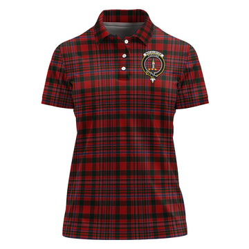 MacAlister Tartan Polo Shirt with Family Crest For Women