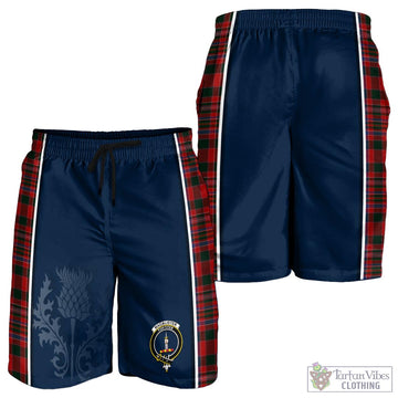 MacAlister (McAlister) Tartan Men's Shorts with Family Crest and Scottish Thistle Vibes Sport Style